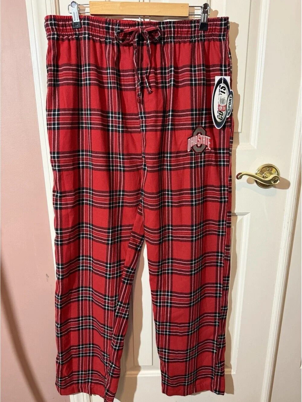 Ohio State Buckeyes Concepts Sport Flannel Pajama Pants Plaid Mens Large New